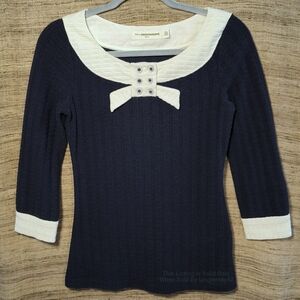 Anthropologie Pilcro Nautical Knit Top